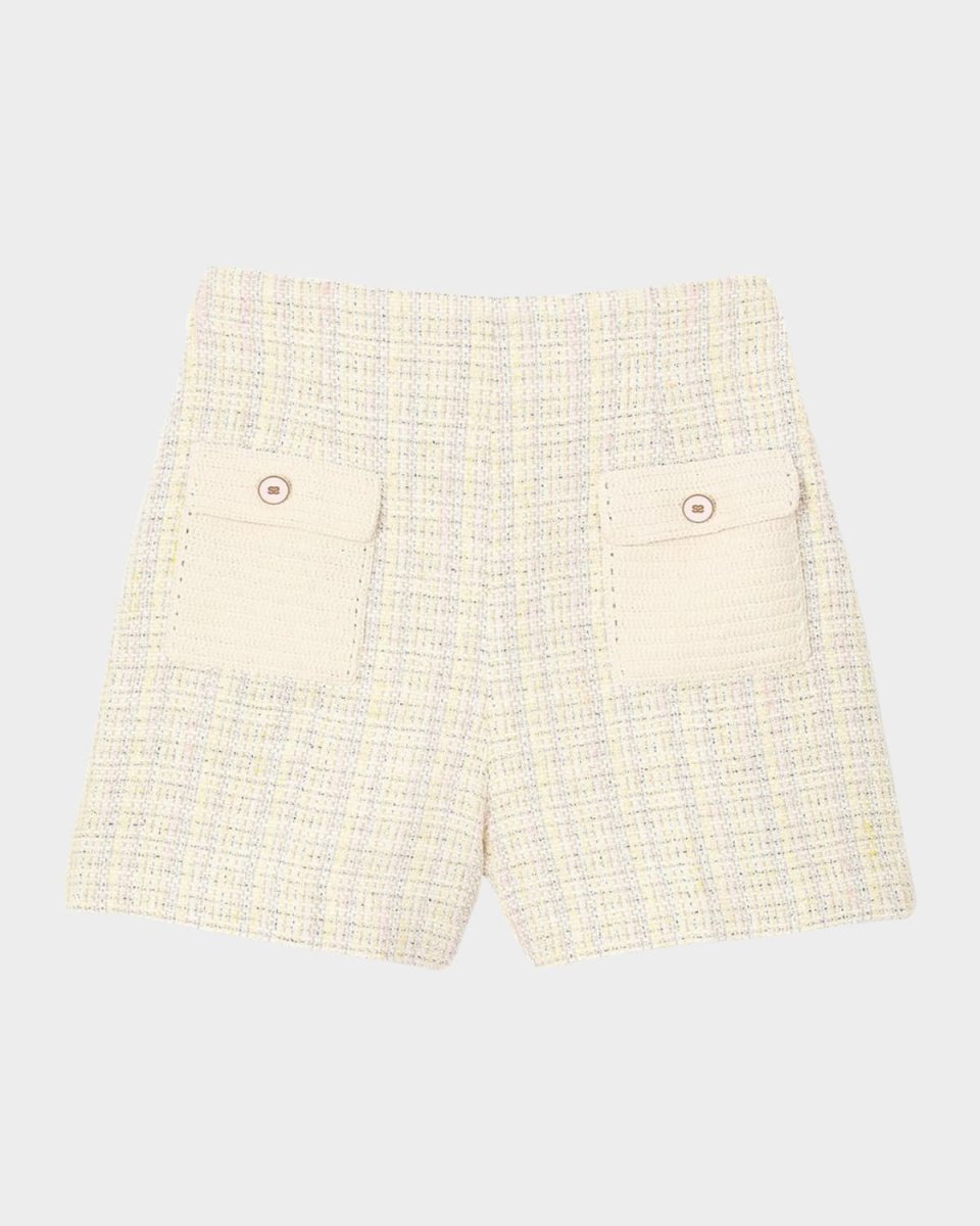 Mimo Decorative Tweed Shorts
